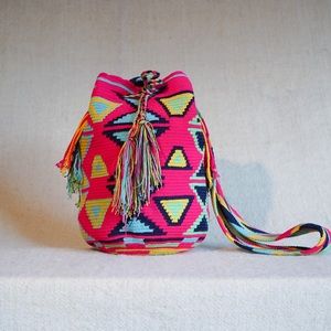 Bright Colored Wayuu Colombian Shoulder Bag